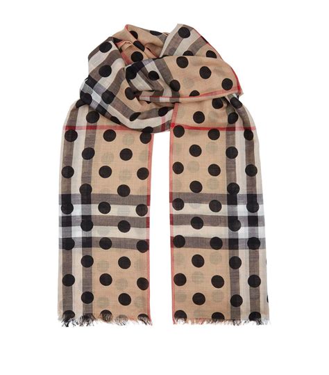 burberry scarf pilka dot|Burberry scarf for women.